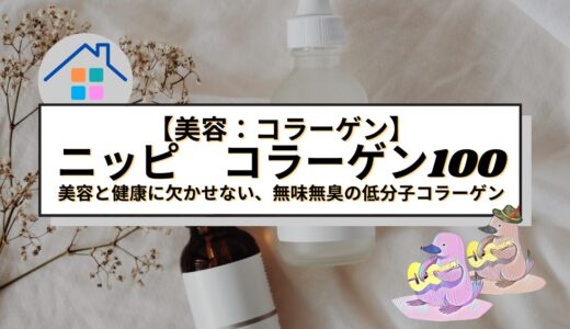 【美容】ニッピ コラーゲン100 – 美容と健康に欠かせない、無味無臭の低分子コラーゲン