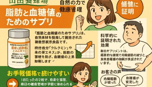 山田養蜂場【脂肪と血糖値のためのサプリ】口コミ・効果・価格を徹底解説！